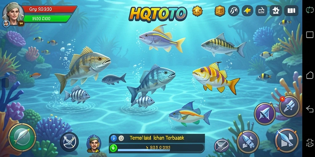 Tampilan menarik dari gameplay HQTOTO Tembak Ikan.
