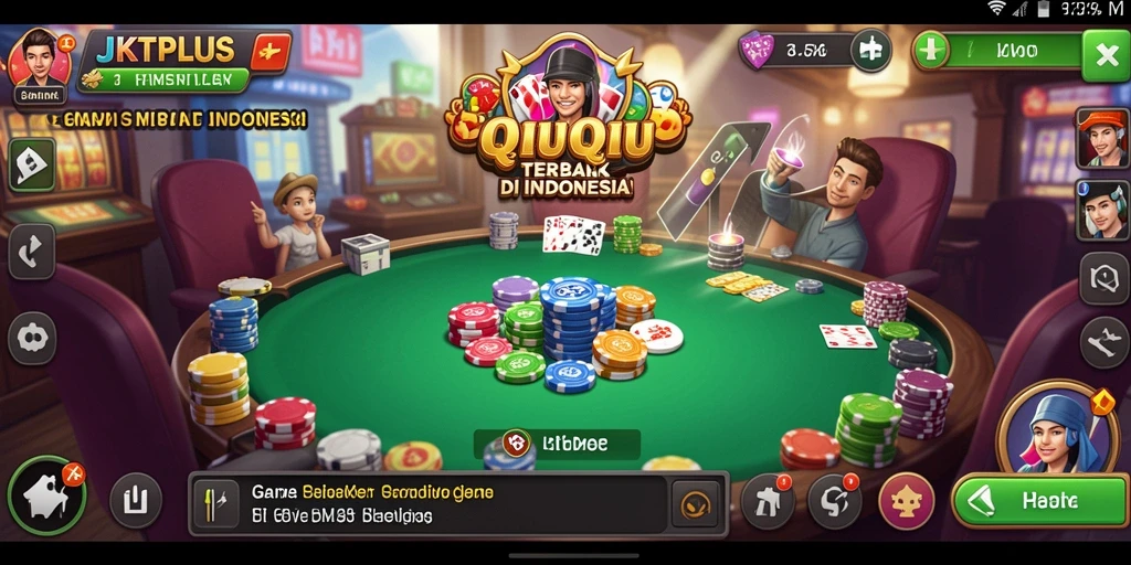 Tampilan gameplay QiuQiu yang seru dan interaktif di JKTPLUS.