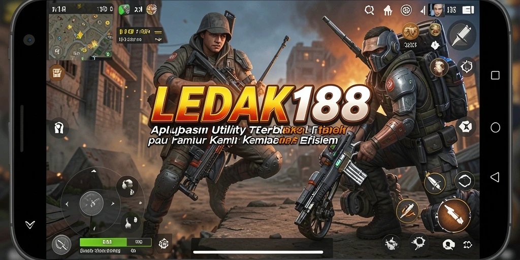 Tampilan antarmuka aplikasi LEDAK188 yang menarik dan fungsional.