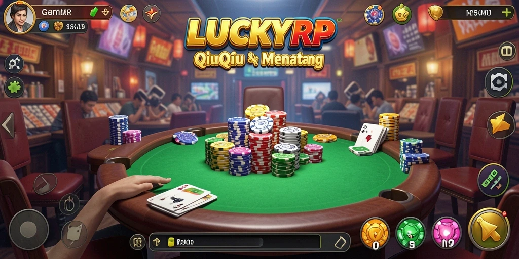 Tampilan gameplay QiuQiu yang seru dan menantang.