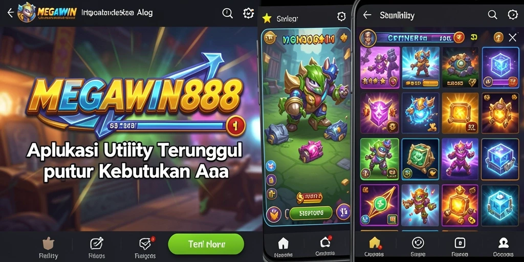 Tampilan antarmuka MEGAWIN888 yang intuitif dan user-friendly.