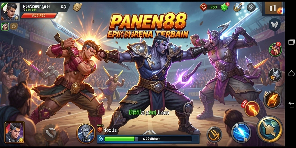 Tampilan dinamis pertarungan seru di PANEN88.