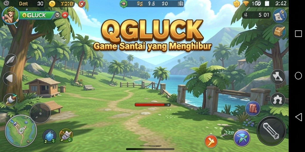 Tampilan gameplay QGLUCK yang mengasyikkan dan penuh warna.