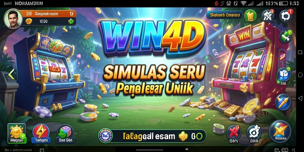 Tangkapan layar gameplay <strong>WIN4D</strong> yang menampilkan aksi simulasi seru dan interaksi antarpemain.