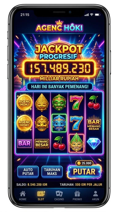 Tampilan antarmuka agenhoki yang menarik dan mudah digunakan.